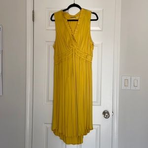 Anthropologie Maeve XL yellow sleeveless dress